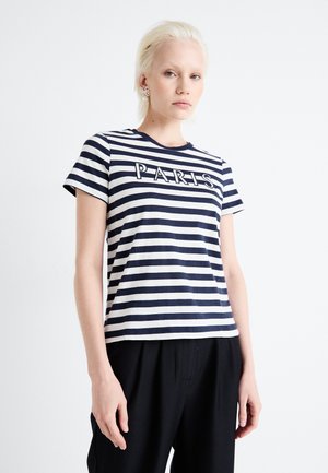Vero Moda VMFIRA FRANCIS - T-shirt con stampa - navy blazer/snow white