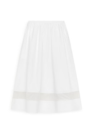 ARKET, ARKET ORGANZA PANEL MIDI SKIRT - Jupe trapèze - white
