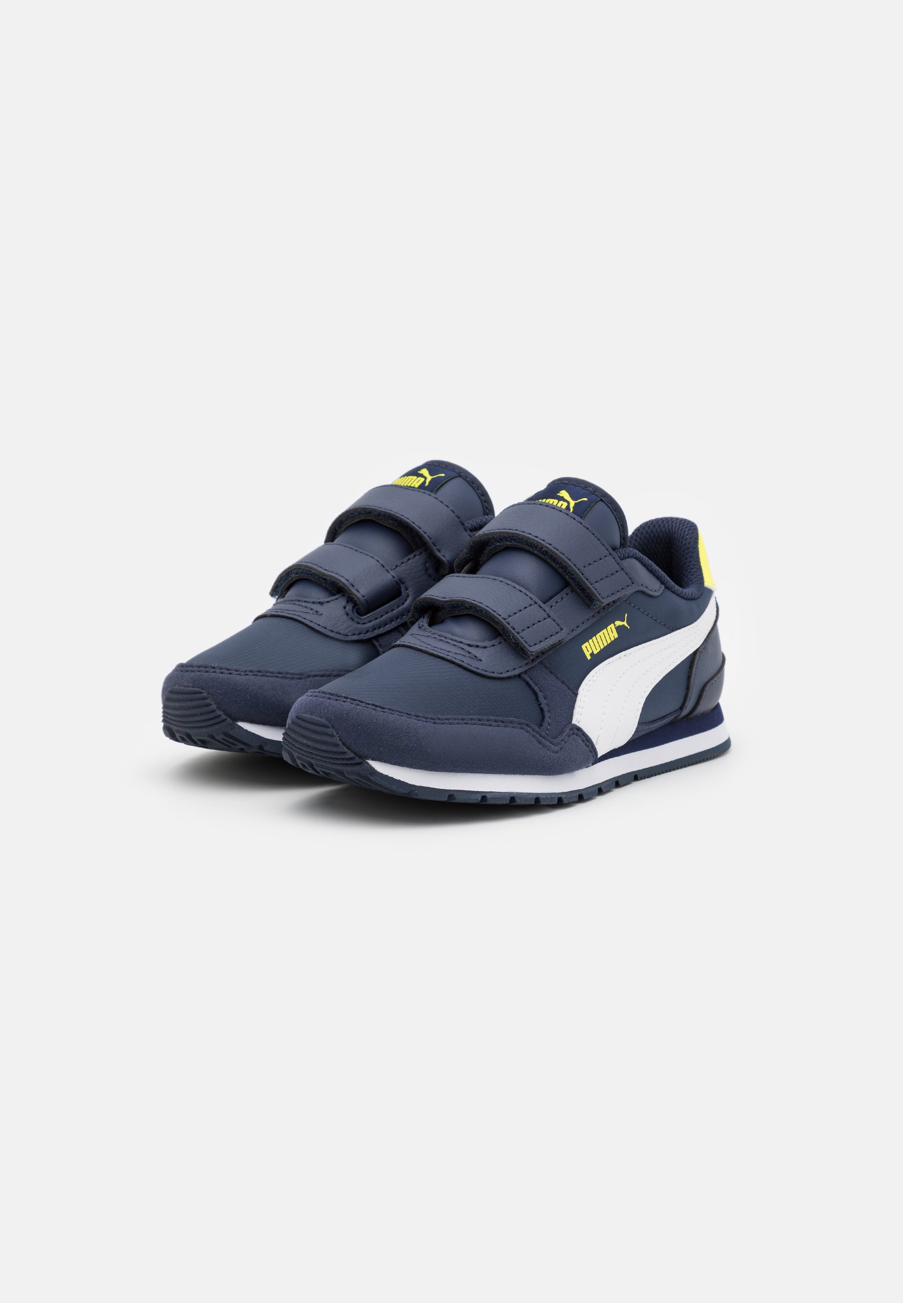 Puma ST RUNNER V3 NL V PS - Zapatillas - peacoat/lemon/sherbert/azul marino  - Zalando.es