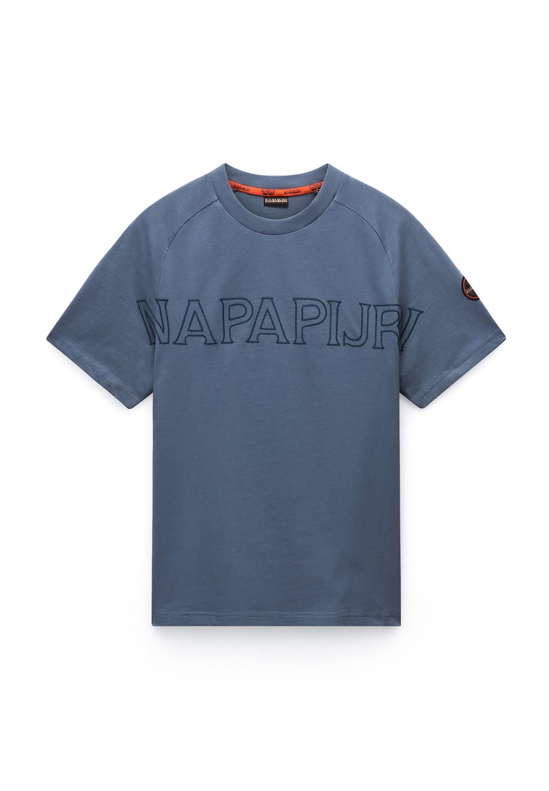 Napapijri T-shirt print blauwgrijs