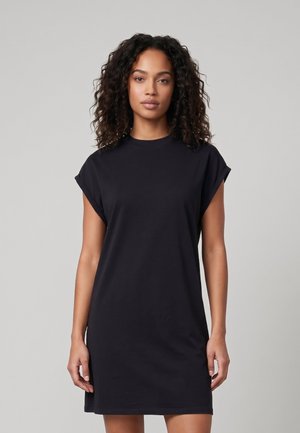 Urban Classics, LADIES EXTENDED SHOULDER DRESS 2-PACK - Tričkové šaty - black black