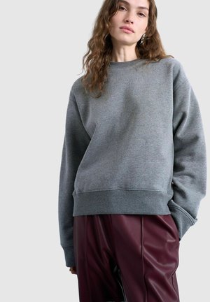Sweatshirt - dark grey melange
