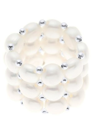 CAPRI ADJUSTABLE RING CULTURED PEARL 4-5 MM STAINLESS STEEL AAA+ - Ring - blanc nacré