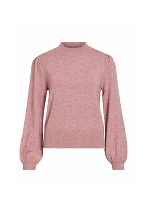 VILA, VIRIL TURTLE-NK BALLOON L/S TOP - NOOS - Maglione - nostalgia rose