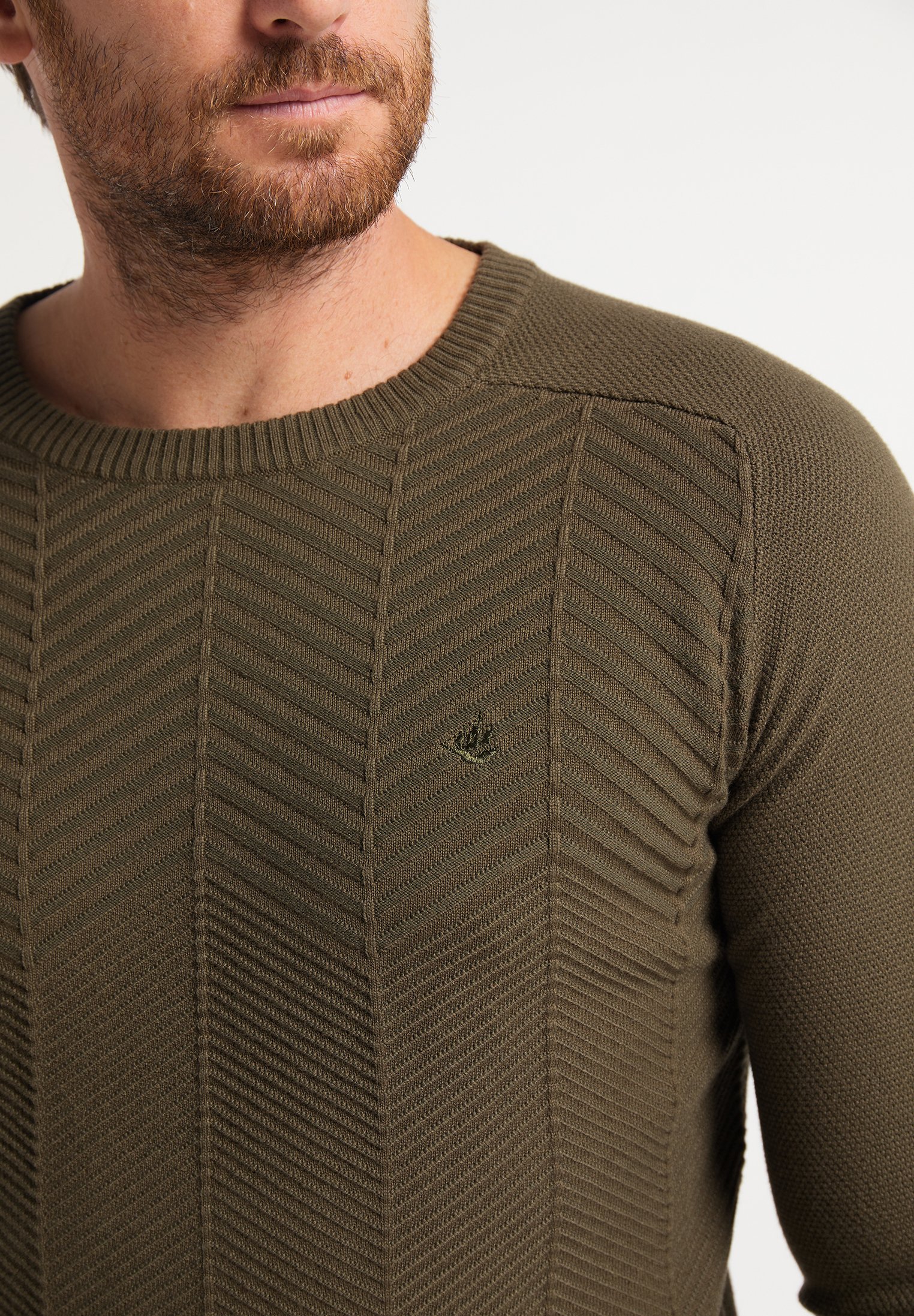 DreiMaster Trui militär olivBruin Zalando.nl DreiMaster Trui militär oliv khaki Zalando.nl