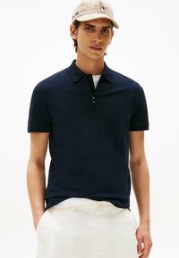 Tommy Hilfiger LONG SLEEVE - Polo shirt - navy blue