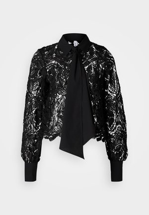 Vero Moda Tall VMEDA SHORT BOW SHIRT  - Pusero - black