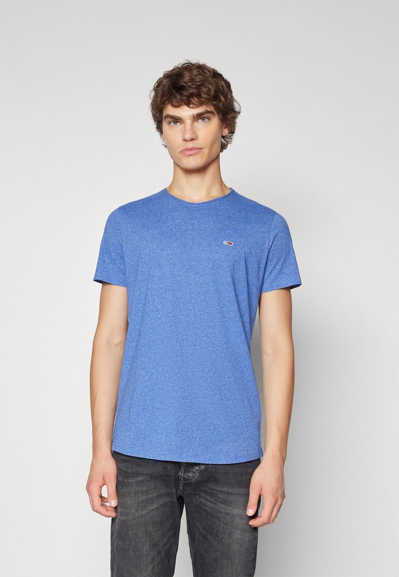 Tommy Jeans JASPE C NECK - Navadna majica - bright blue