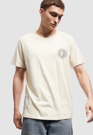 Camiseta estampada - beige