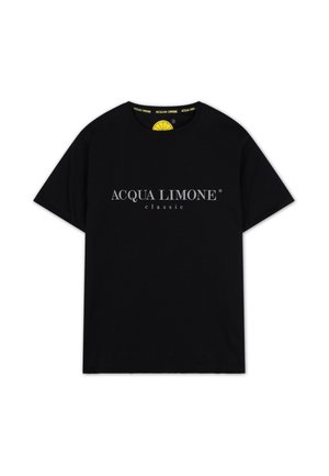T-shirt med print - black