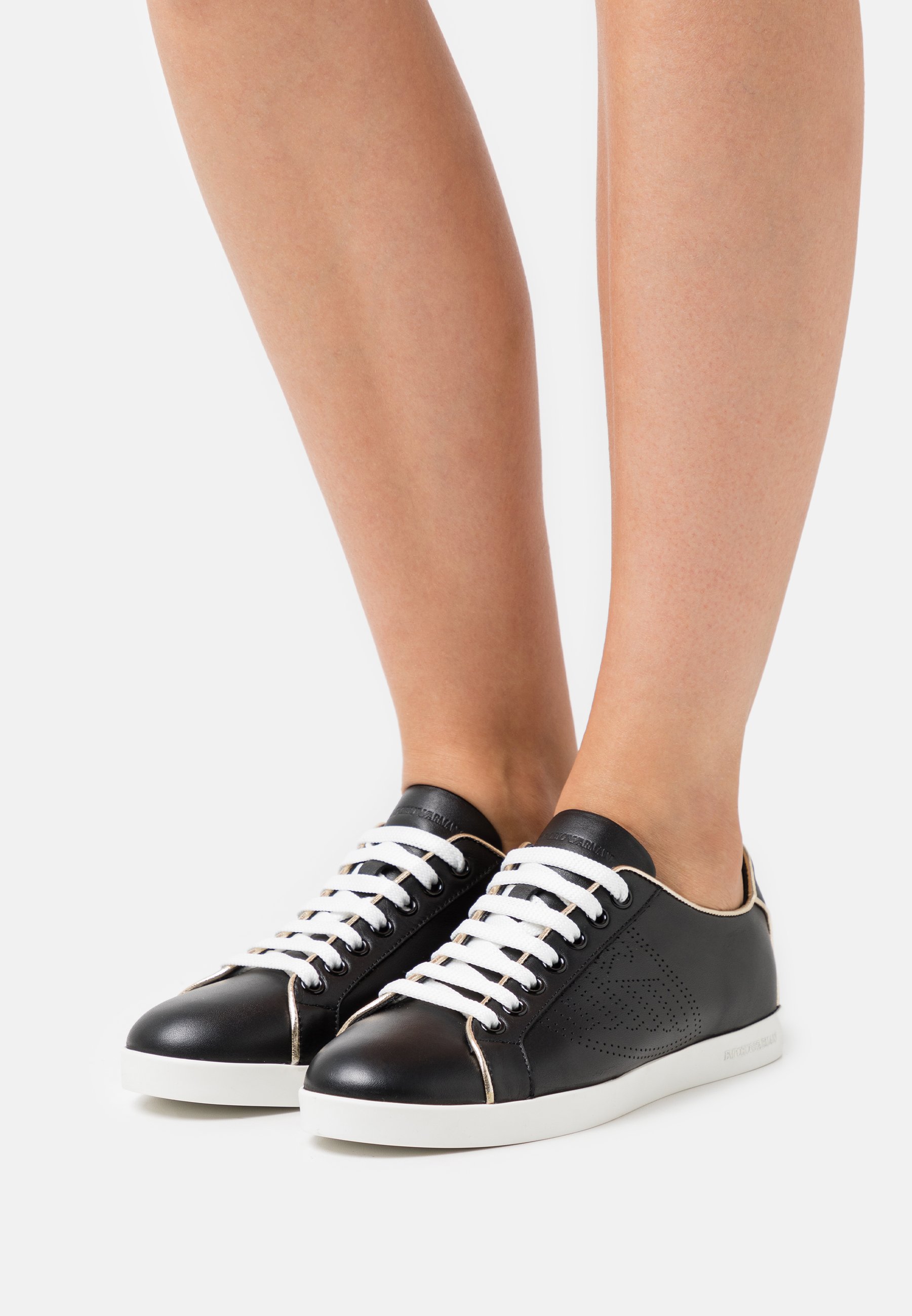 black fancy trainers