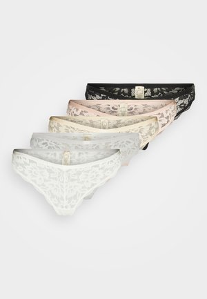 DORINA MYLA 5 PACK - Thong - ivory/beige/pink/grey/black