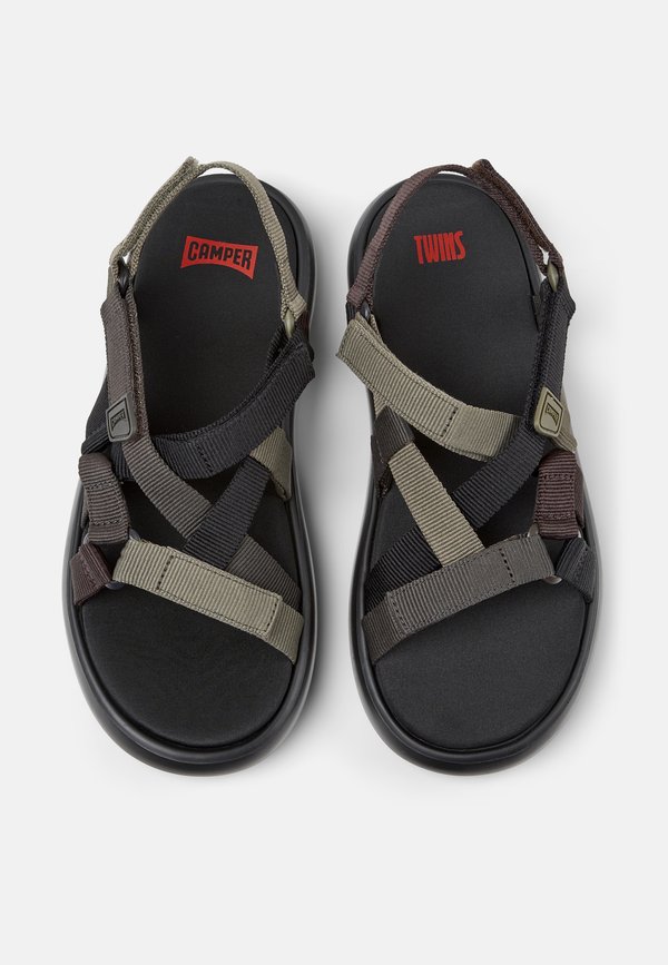 FLOTA  - Platform sandals - grün schwarz2