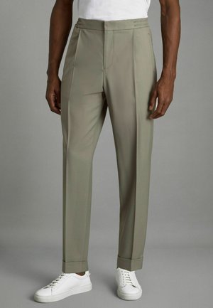 Reiss REGULAR FIT - BRIGHTON DRAWSTRING WITH TURN-UPS - Püksid - sage