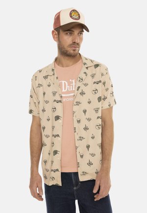 MANCHES COURTES EN IMPRIMÉE ISO - Chemise - beige