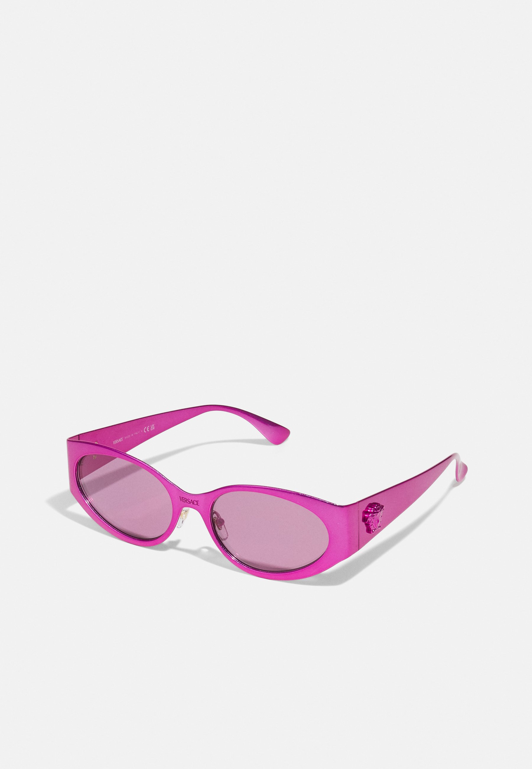 Versace Hot Pink Oval Logo-Accent Sunglasses Versace VK2003 Sunglasses | LensCrafters main image 4