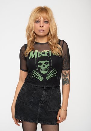 MISFITS HANDS CROP  - Blouse - black