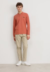 Calvin Klein STRETCH TIPPING - Topper langermet - copper sun