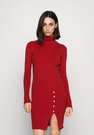 VMABA BUTTON DRESS - Etui-jurk - red ochre