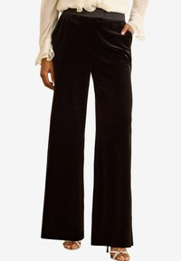 REGULAR FIT - WIDE - Pantaloni - black