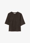 SOFT-TOUCH SHORT SLEEVE - Basic T-shirt - dark brown