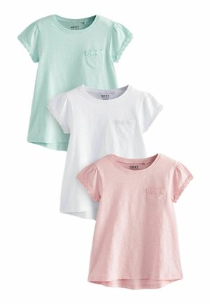 Next DAISY POCKET 3 PACK - REGULAR FIT - T-paita - pink blue white