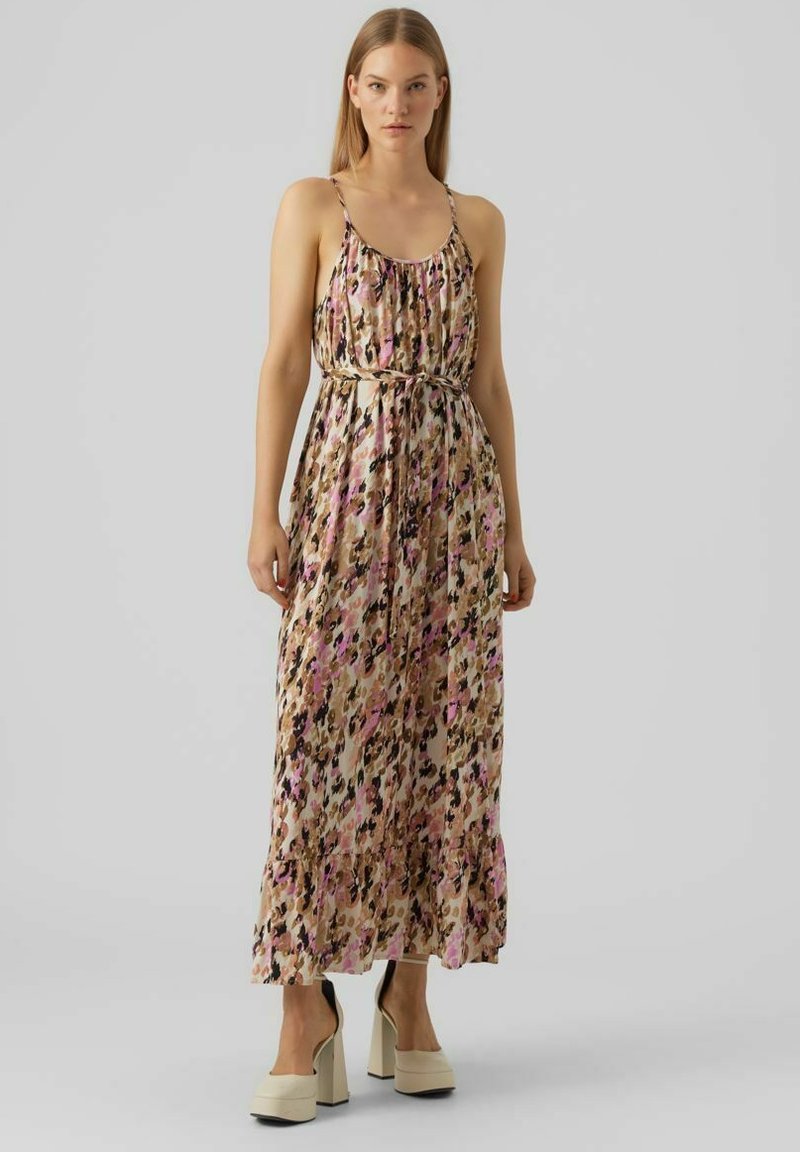 Vero Moda Robe longue tan/marron clair ZALANDO.FR