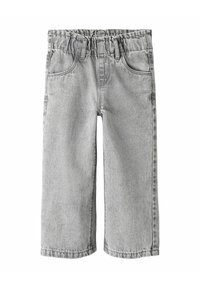 Hallide denim lühikesed püksid, millel on mugav lõige, viie tasku disain ja elastne vöökoht. Omab kontrastset õmblust ja siledat tekstuuri.