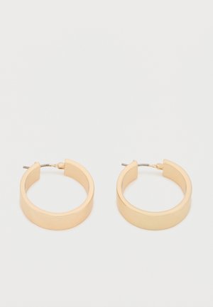 SLANT LOGO HOOP - Σκουλαρίκια - gold-coloured