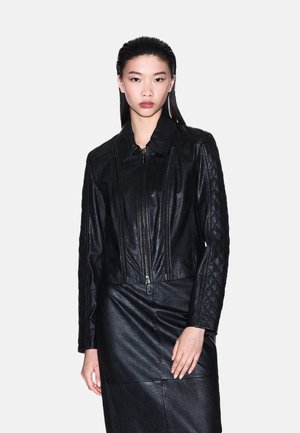 Giacca di pelle - black