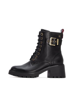 Botines con cordones - black