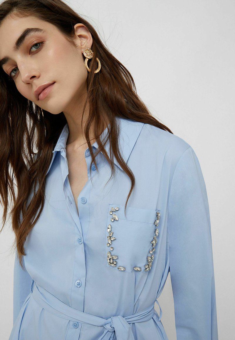 Damen Freizeitkleider | Liu Jo Jeans Blusenkleid light blue/hellblau - ZJ82455 Damen Freizeitkleider | Liu Jo Jeans Blusenkleid light blue/hellblau - ZJ82455