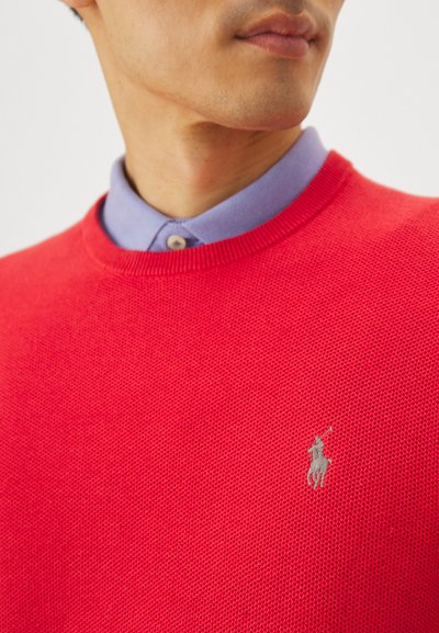 Polo Ralph Lauren KNIT COTTON CREWNECK SWEATER - Pulover - post red