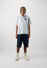 GAP FASHION LOGO HOOD - Majica s kapuljačom i patentnim zatvaračem - light grey