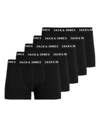 Jack & Jones Junior - CHUEY TRUNKS 5 PACK - Panties - black Miniaturebillede 1