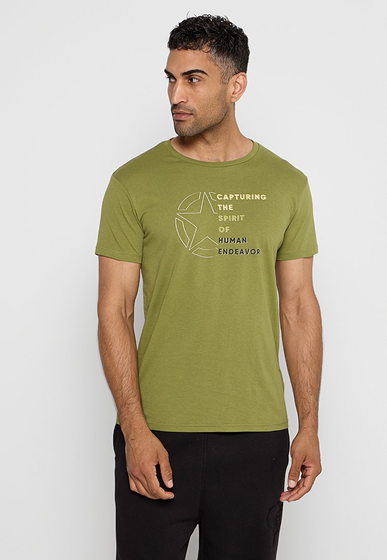 Jeep T-shirt print groen