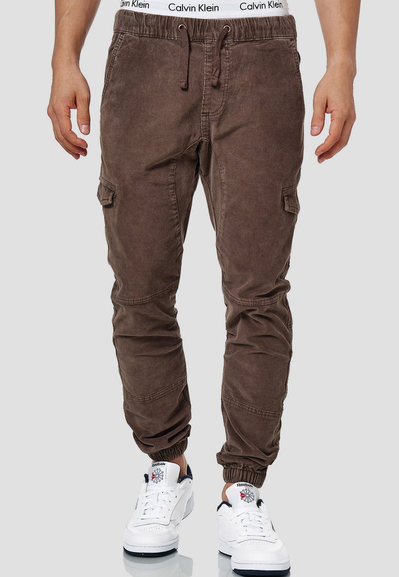 INDICODE JEANS - Walker - Pantalones cargo - dark brown, Ampliar