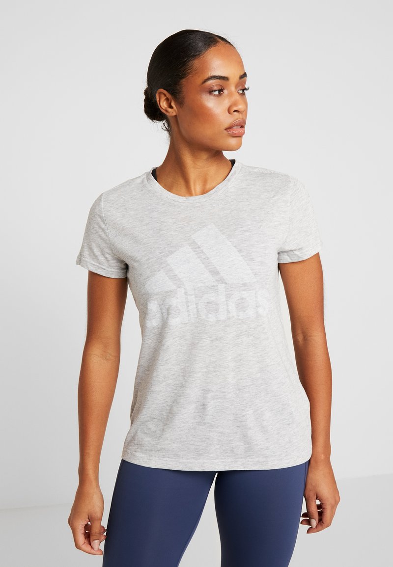 adidas Performance WINNERS TEE - T-Shirt print - light grey