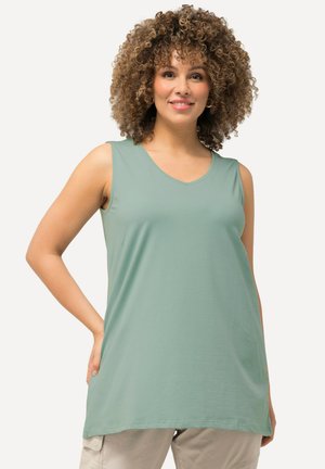 Ulla Popken ÄRMELLOS - Top - light moss green