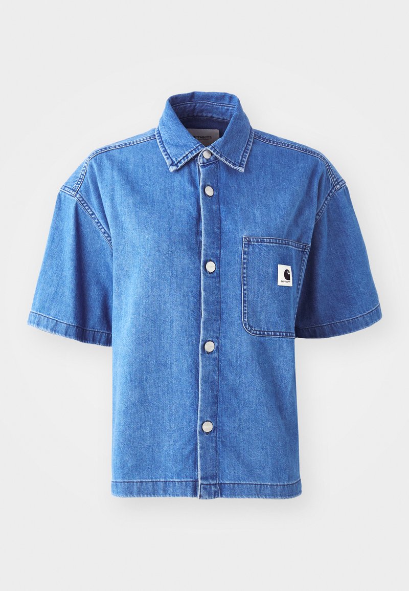 Carhartt WIP LOVILIA SHIRT - Button-down blouse - blue washed/stone ...