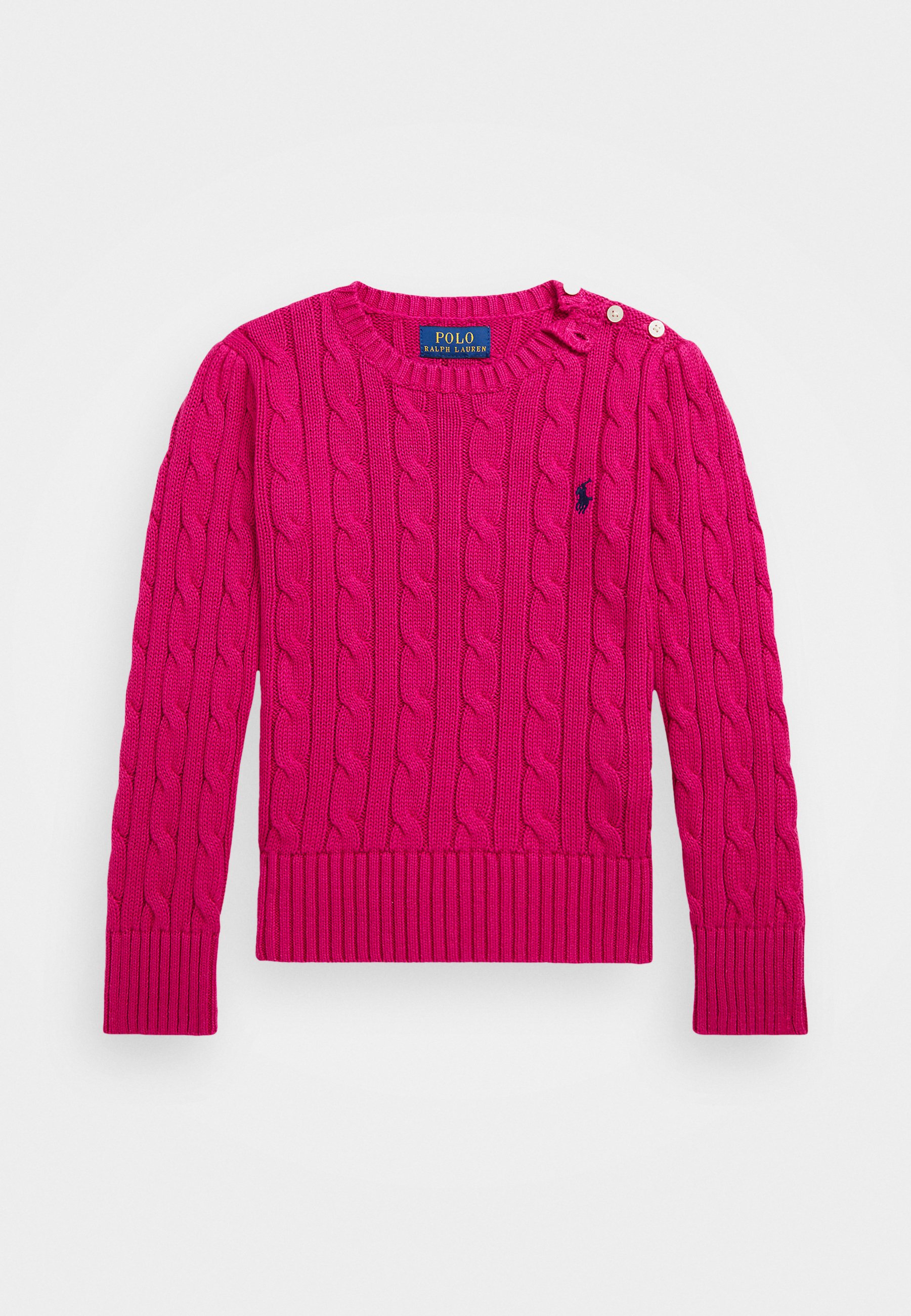 Polo Ralph Lauren Pink Jumper Polo Ralph Lauren CABLE KNIT COTTON