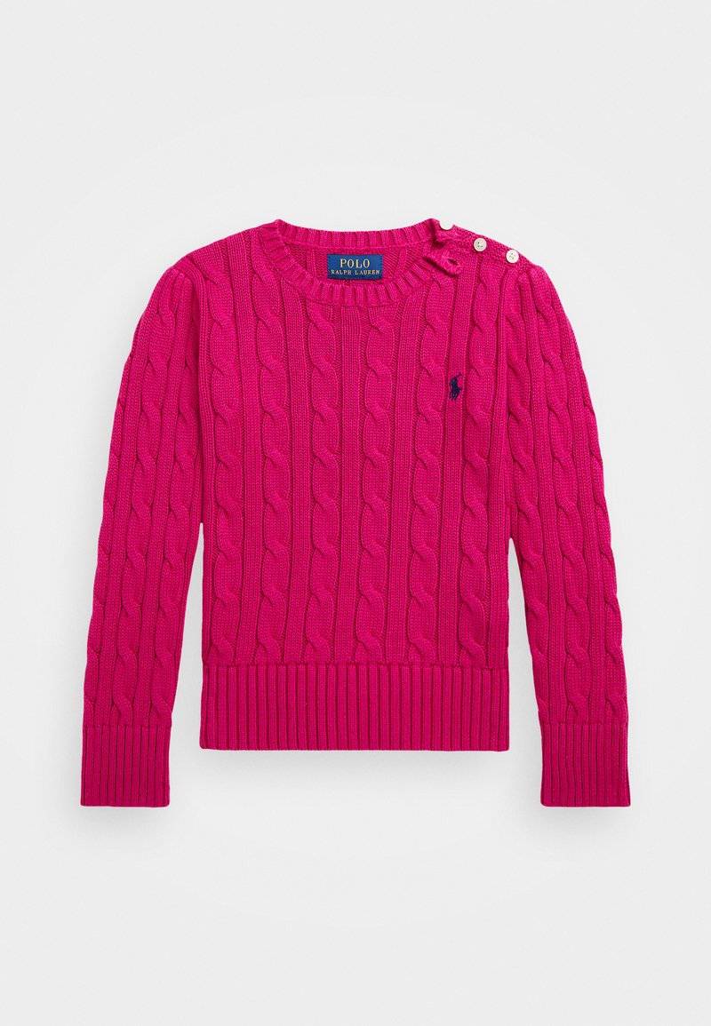 Polo Ralph Lauren CABLE KNIT COTTON JUMPER - Pulover - college pink