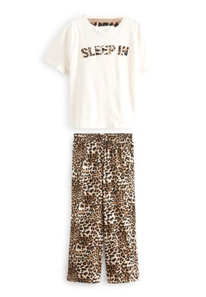 STANDARD SET - Nattplagg set - tan brown leopard