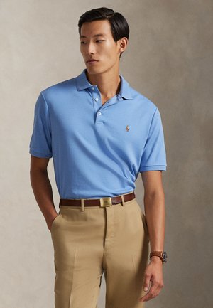 CUSTOM SLIM FIT SOFT COTTON POLO SHIRT - Poloshirts - sky blue