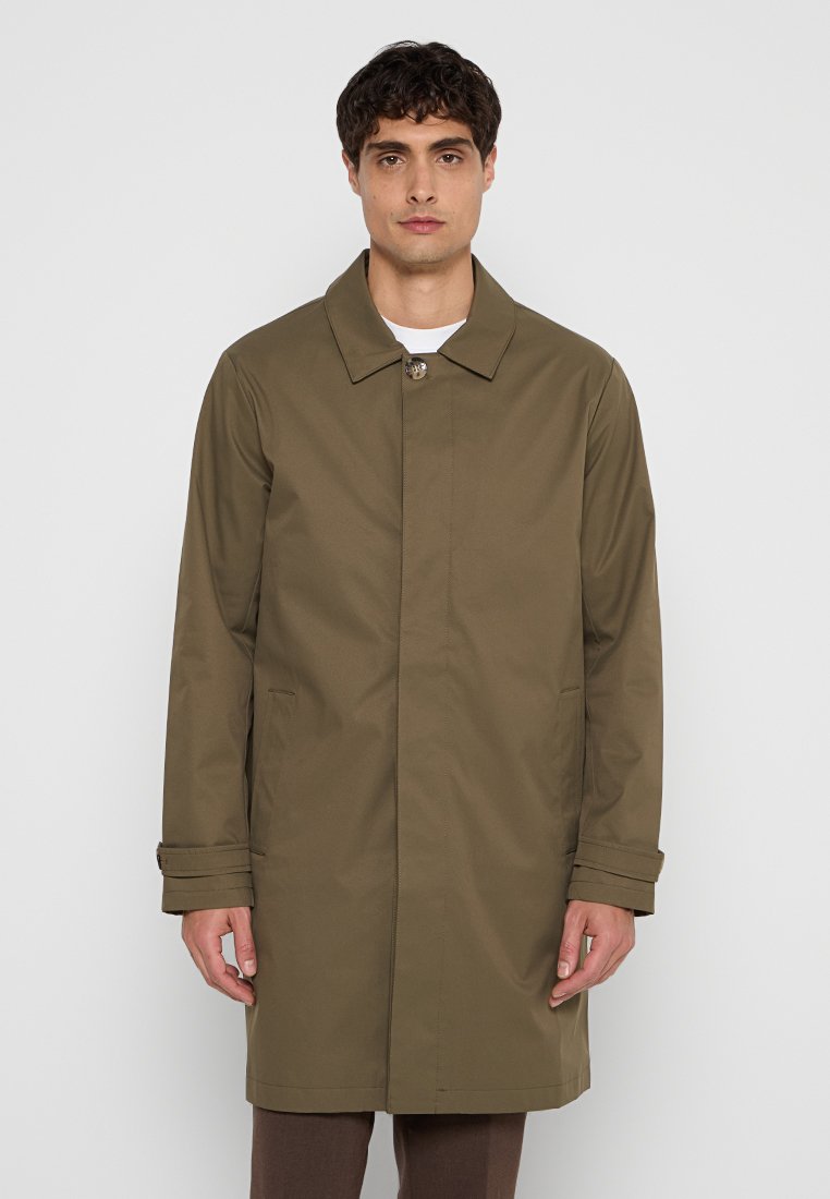 dreimaster Trenchcoat olijfgroen