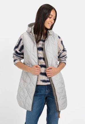 MIT KAPUZE - Bodywarmer - silver