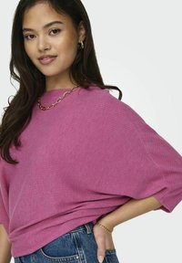 JDY JDYNEW BEHAVE BATSLEEVE - Neule - ibis rose