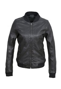 LALOU - Chaqueta de cuero - black
