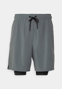 UNLIMITED - Kratke hlače 2-u-1 - smoke grey/dark smoke grey/black