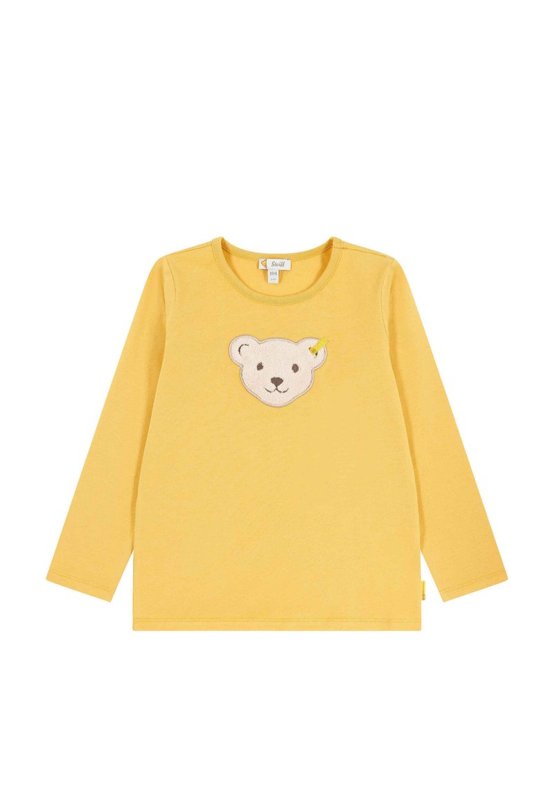 Steiff MIT TEDDYKOPF MIT SQUEEZER - Langarmshirt - ochre